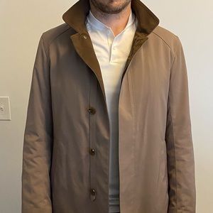 sanyo trench coat; size medium